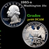 Proof 1985-s Washington Quarter 25c Grades GEM++ Proof Deep Cameo