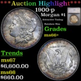 ***Auction Highlight*** 1900-p Morgan Dollar 1 Graded ms66+ By SEGS (fc)