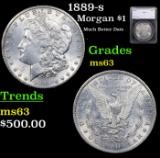 1889-s Morgan Dollar $1 Graded ms63 By SEGS