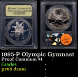 Proof 1995-P Olympic Gymnast Modern Commem Dollar $1 Graded pr68 dcam By USCG