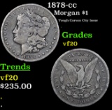 1878-cc Morgan Dollar $1 Grades vf, very fine