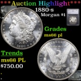 ***Auction Highlight*** 1880-s Morgan Dollar $1 Graded ms66 pl By SEGS (fc)