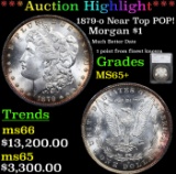 ***Auction Highlight*** 1879-o Morgan Dollar Near Top POP! $1 Graded MS65+ by SEGS (fc)