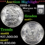 ***Auction Highlight*** 1898-o Morgan Dollar $1 Graded ms67+ By SEGS (fc)