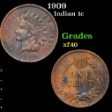1909 Indian Cent 1c Grades xf