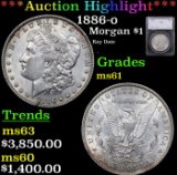 ***Auction Highlight*** 1886-o Morgan Dollar $1 Graded ms61 By SEGS (fc)