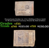 Pennsylvania October 1st, 1773 2 Shilling 6 Pence (2s6d) Fr PA-165 Colonial Currency Printed By Hall