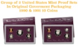 1990 & 19891 United States Mint Proof Set