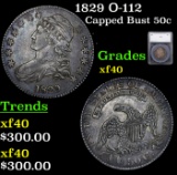 1829 Capped Bust Half Dollar 50c Graded xf40 By SEGS