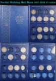 Partial Walking Half Book 1917-1939 15 coins