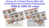 1988 & 1989 United States Mint Set in Original Government Packaging