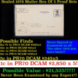 Original sealed box 5- 1978 United States Mint Proof Sets