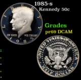 Proof 1985-s Kennedy Half Dollar 50c Grades GEM++ Proof Deep Cameo