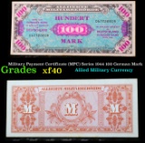Military Payment Certificate (MPC) Series 1944 100 German Mark Grades xf