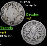 1912-s Liberty Nickel 5c Grades vg, very good