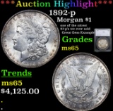 ***Auction Highlight*** 1892-p Morgan Dollar $1 Graded ms65 By SEGS (fc)
