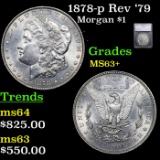 1878-p Rev '79 Morgan Dollar $1 Grades Select+ Unc by SEGS