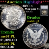 ***Auction Highlight*** 1880-s Morgan Dollar $1 Graded ms66+ pl By SEGS (fc)