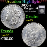 ***Auction Highlight*** 1900-s Morgan Dollar $1 Graded ms63 By SEGS (fc)