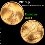 2018-p American Innovation Dollar $1 Grades Choice Unc