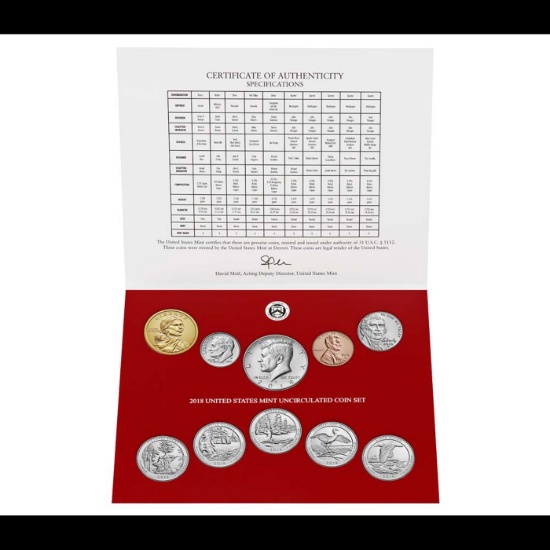 2018 United States Mint Set in Original Government Packaging! 20 Coins Inside!