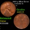 1957-p Lincoln Cent Mint Error 1c Grades Choice Unc RB