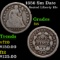 1856 Sm Date Seated Liberty Dime 10c Grades f+