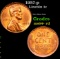 1957-p Lincoln Cent 1c Grades Choice+ Unc RD