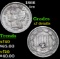 1866 Three Cent Copper Nickel 3cn Grades xf details