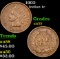 1902 Indian Cent 1c Grades Choice AU