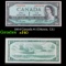1954 Canada $1 (Ottawa, CA) Grades xf
