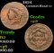 1824 Coronet Head Large Cent 1c Grades vg+