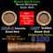 Mixed small cents 1c orig shotgun roll, 1913-d Wheat Cent, 1897 Indian Cent other end, Brinks Wrappe