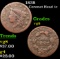 1838 Coronet Head Large Cent 1c Grades vg, very good