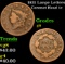 1831 Large Letters Coronet Head Large Cent 1c Grades g+