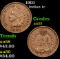 1901 Indian Cent 1c Grades Choice AU