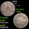 1862 Three Cent Silver 3cs Grades Select Unc