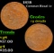 1838 Coronet Head Large Cent 1c Grades vg details