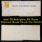 1866 Philadelphia, PA Sixth National Bank Check For $10.20 Grades NG