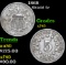 1868 Shield Nickel 5c Grades xf+