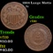 1864 Large Motto Two Cent Piece 2c Grades vf, very fine