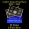 Group of 2 United States Mint Proof Sets, 1968-1969 in Original Packaging, 10 coins total!