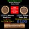 Mixed small cents 1c orig shotgun roll, 1913-d Wheat Cent, 1889 Indian Cent other end, Brinks Wrappe