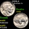 1938-d Buffalo Nickel 5c Grades GEM+ Unc