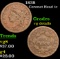 1838 Coronet Head Large Cent 1c Grades vg details