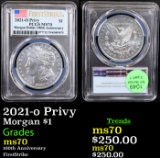 PCGS 2021-o Privy Morgan Dollar $1 Graded ms70 By PCGS