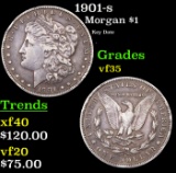 1901-s Morgan Dollar $1 Grades vf++