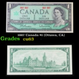 1967 Canada $1 (Ottawa, CA) Grades Select CU