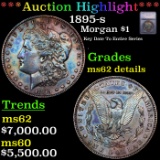 ***Auction Highlight*** 1895-s Morgan Dollar $1 Graded ms62 details By SEGS (fc)