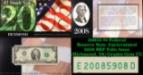 2003A $2 Federal Reserve Note, Uncirculated 2008 BEP Folio Issue (Richmond, VA) Grades Gem CU